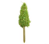 Paquete de 10 árboles de pino modelo de 65 mm de altura para trenes de calibre N y Oo con tres tonos verdes para edificios de paisajes realistas (verde)