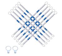 Paquete de 10 Barras Extensibles para barreras de Conos de tráfico, barreras de Seguridad Ajustables de 1,2 m a 2,2 m para Obras Viales, Control de tráfico retráctil, Cono no Incluido.