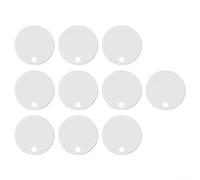 Paquete de 10 bisagras blancas para asiento de inodoro, tornillo antidecorativo, para baño, 50 mm, 60 mm, 65 mm (60 mm)