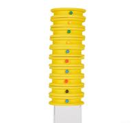 Paquete de 10 bobinadores de aparejos de pesca de carpas con placa de bobina de EVA para enrollar y almacenar líderes de línea y ganchos (amarillo)