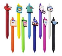 Paquete De 10 Bolígrafos Creativos Para Enfermera, Bolígrafos De Gel Click, Lindos Bolígrafos De Gel De Dibujos Animados, Bolígrafos Interesantes, Regalos De Papelería, Suministros De Oficina
