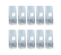 Paquete de 10 bolsas de cultivo de hongos para un desarrollo robusto de micelio, uso versátil en varios métodos de cultivo, opciones de altura de 50 a 65 cm (32 x 65 x 6)