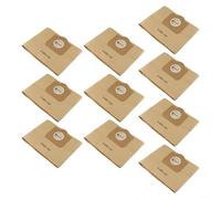Paquete de 10 bolsas de filtro de papel amarillo compatibles con aspiradoras Kärcher Wd3 A2201 A2204 2504 2554 2251 para aspiradoras eficientes y fácil instalación