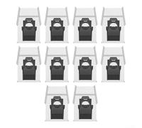 Paquete de 10 bolsas de polvo de repuesto para aspiradoras robot Dreame S30/X40 ultrafinas, capacidad de 2.3 L, filtración de alta eficiencia con material de carbón activado y no tejido