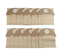 Paquete de 10 bolsas de polvo para aspiradora compatibles con Kärcher WD2 MV2 WD 2.200 WD 2.250 6.904-322.0, accesorio de repuesto de papel de fibra no tejida, gran capacidad, resistente al desgarro