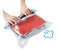 Paquete de 10 bolsas de viaje para ahorrar espacio (4 x S, 3 x L, 3 XL), reutilizable KFYM bolsa de almacenamiento de viaje al vacío, ahorra 75% de espacio de almacenamiento, compresión enrollable,
