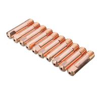 Paquete de 10 boquillas de gas MB-15AK MIG/MAG para soplete de soldadura, construcción de cobre, rosca M6, compatible con antorchas MB-15AK estándar, opciones de apertura de 0.8-1.2 mm (1.2 mm)