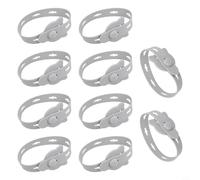 Paquete de 10 bridas de silicona reutilizables, organizador de cables ajustables de 25 cm para cables de carga, auriculares y cables de datos, almacenamiento elástico con diseño de hebilla segura