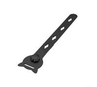 Paquete de 10 bridas reutilizables para cables de datos, organizador de cables multiusos para auriculares, cables de carga de silicona y cables ajustables (negro)