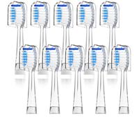 Paquete de 10 cabezales de repuesto for cepillos de dientes, compatibles con Seago SG513/SG977/SGEK6/DT-K6 for cepillos de dientes eléctricos infantiles Seago(Blue)