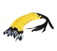 Paquete de 10 cadenas de nieve universales antideslizantes para neumáticos de automóviles, camiones, SUV: se adapta a neumáticos de 185 mm y 225 mm de ancho, TPU grueso con clavos