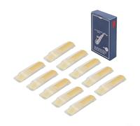 Paquete de 10 cañas para saxofón alto con fuerzas de 1.0 hasta 3.5 diseñadas para jugadores de viento de madera con larga durabilidad y tamaño consistente para una producción de tono estable (fuerza