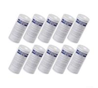 Paquete de 10 cartuchos de filtro de agua de algodón de polipropileno para uso en encimeras debajo del fregadero y unidades estilo jarra (1 micrómetro)