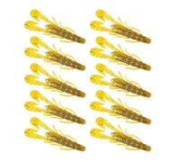 Paquete De 10 Cebos Blandos para Pesca Camarones 8cm 6g Señuelo Artificial Swimbait Aparejos Agua Salada Accesorios para Viajes