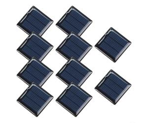 Paquete de 10 celdas solares de 5 V, 60 mA, 09 W, resina epoxi de silicona policristalina para kit de proyectos eléctricos de bricolaje, piezas de agua solar