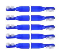 Paquete de 10 cepillos de dientes de prisión, tamaño de viaje, limpieza profunda, cepillo de dientes para perros, cepillos de dientes pequeños