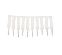 Paquete de 10 cepillos de limpieza de cabezal de ducha para boquilla y espacio de poros, estropajo pequeño multifunción para auriculares, teclado humidificador, cerdas de nailon blanco, 08 x 6 cm