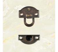 Paquete de 10 cerrojos de bronce antiguo y plata para maleta, cofre, maletero, buzón, joyero, cierre de palanca de hierro con 40 scrs (bronce antiguo)