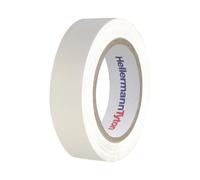 Paquete de 10 cintas aislantes, 10 m de largo y 15 mm de ancho, blanco