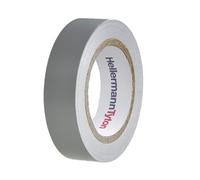 Paquete de 10 cintas aislantes, 10 m de largo y 15 mm de ancho, gris