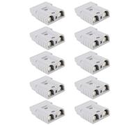 Paquete de 10 Conectores de Alimentación de Batería Gris de 50 A, 600 V para Cable de 16 Mm2 - Terminal de Cobre Chapado en Plata - Ideal para Paneles Solares, Sistemas de