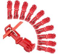Paquete de 10 Conectores de Cable, Cable Delimitador, Estación de Carga, Conector de Rama en T, Terminales de Rama, Ladrón de Energía, Conector Rápido, Compatible con Gardena, Husqvarna, Automower