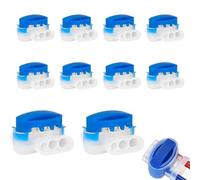 Paquete de 10 conectores de cable impermeables, conectores de cable eléctrico para cortacésped robótico Flymo Husqvarna, aplicaciones de riego para cortacésped