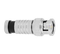 Paquete de 10 Conectores de engarzado Macho BNC Compresión RG59 RG6 Extremos de Cable coaxial Cámara de Seguridad CCTV Accesorio de Video para Sistemas CCTV DVR No Requiere