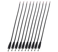 Paquete de 10 conectores macho de alimentaci?n de CC a cable desnudo de 3,5 x 1,35 mm para alimentaci?n de CC