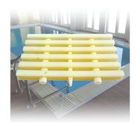 Paquete de 10 cubiertas de drenaje de piscina, rejilla de plástico ABS duradera para uso en interiores y exteriores, parrilla de drenaje de ducha de 30 x 100 cm con 3 interfaces de protección contra