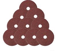 Paquete de 10 discos de molienda de fibra de resina de 4 pulgadas de diámetro para amoladoras angulares portátiles y neumáticas utilizadas en molienda de metal, óxido y eliminación de pintura (grano