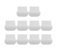 Paquete de 10 elegantes asas de elevación de tapa ovaladas para limpieza en baños y elevadores de asiento de inodoro que ahorran espacio público