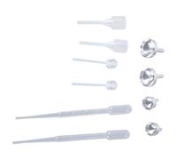 Paquete De 10 Embudos De Metal Miniatura Y Gotas De Plástico Para Perfumes De Aceite Esencial Artesanía Cosmética Y Cocina Uso Embudo De Polvo Brillo