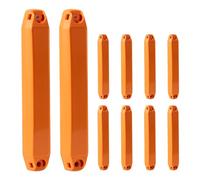 Paquete de 10 etiquetas RFID UHF antimetal de largo alcance, distancia de lectura de 20 m, etiqueta RFID industrial ABS con agujeros de montaje, ISO18000-6C, para gestión de activos y estantes