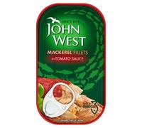 Paquete de 10 filetes de caballa John West en tomate - 125g