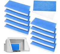 Paquete de 10 filtros de aire de repuesto para cabina de pintura de aerógrafo, accesorios para Master, Paasche, Sky Enterprise, Airhobby (16 x 7 x 0.5 pulgadas)
