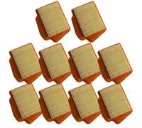 Paquete de 10 filtros de aire para FS490, FS510, FS560 sustituye a 4148-141-0300: atrapamiento eficiente del polvo para desbrozadoras, fácil instalación, piezas de mantenimiento