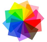 Paquete de 10 filtros de Gel Transparentes de película de Color, láminas de plástico, superposiciones de Colores, filtros de luz para lámpara, Faro, Estudio fotográfico, luz estroboscópica, LED,