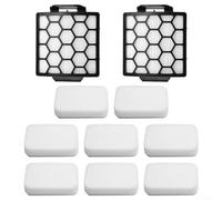 Paquete de 10 filtros de vacío para Shark ZU100 NV181 NV250 ZU62 ZU60 ZU102 NV255 para rotator Pet vertical, filtro de fieltro de espuma HEPA compatible con 1238FT60 1239FT60