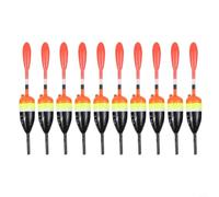 Paquete de 10 flotadores de pesca de 3/4/5/10/15 g para pesca de larga distancia y mar, aparejos terminales de plástico, rojo y negro (3 g)