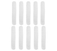 Paquete de 10 forros de sudor debajo del brasier, algodón, 17.3 x 3.3 pulgadas y 17.3 x 5.9 pulgadas, almohadillas absorbentes que absorben la humedad, lavables y reutilizables, absorbentes de sudor