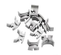 Paquete de 10 fundas de metal con ojales para cabezal de recortadora C26 a 2, compatible con Fs55, Fs100, Fs120, piezas de repuesto duraderas