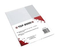 Paquete de 10 fundas DIN A5, transparentes, polipropileno reciclable, 0,09 mm, extrafuertes, TOP-2000
