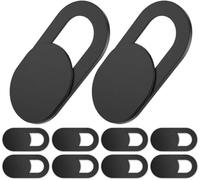 Paquete de 10 fundas para cámara web, protector bloqueador de cámara, protege la privacidad, ultradelgada, para smartphone, PC de escritorio, iPhone, iPad, MacBook Pro, iMac, accesorios para teléfono