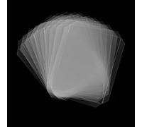 Paquete de 10 Fundas Planas para coctelera para Hacer Tarjetas de 4x5.25pulgadas, rectangulares,Transparentes,para Hacer Tarjetas de coctelera,plástico Transparente, Hojas de Acetato para creador