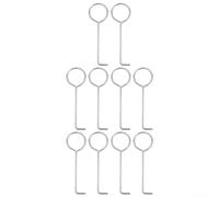 Paquete de 10 ganchos de elevación de drenaje de piso de acero inoxidable para un agarre seguro y fácil de usar, para quitar la rejilla de drenaje en entornos de cocina al aire libre y camping