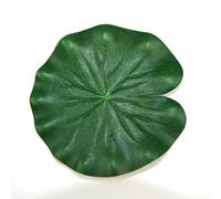 Paquete de 10 hojas de loto artificiales flotantes para decoración verde de EVA para jardín, estanque, piscina, accesorios de escenario y fotografía (tamaño grande, 28 cm) (10 cm)