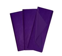 Paquete de 10 hojas de papel de seda moradas sin ácidos, 50 x 70 cm
