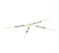 Paquete de 10 interruptores de láminas normalmente abiertos de 2 x 14 mm para SPST NO Switch, chapado en oro, 100 V, sensor de vidrio en miniatura de alta sensibilidad para proyectos IoT uso