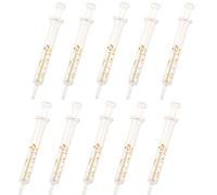 Paquete de 10 jeringas de vidrio reutilizables, jeringa de vidrio de 2 ml de diámetro estándar, inyector de laboratorio